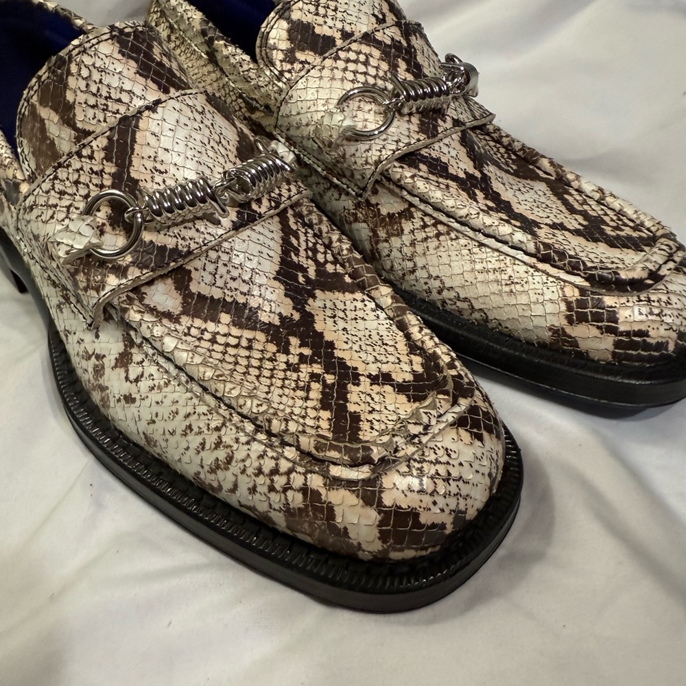 Burberry “New” Men’s Python/Print Barbed Loafers … - image 3